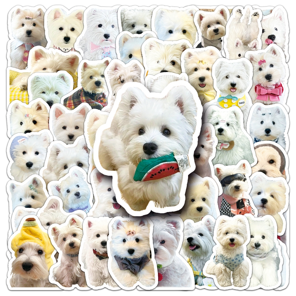 ร้อน50ชิ้นน่ารักเวสต์ไฮแลนด์สุนัขลูกสุนัขสติ๊กเกอร์ ทําเอง สําหรับโทรศัพท์แล็ปท็อปสติกเกอร์รถสร้างสรรค์บ้านสติกเกอ