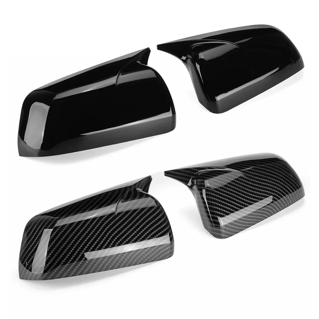 สําหรับ Mitsubishi Lancer X 10 EX EVO 2008-2016 ฝาครอบกระจกมองข้าง ครอบ กระจกมองข้าง ดำมันวาว/การปรากฏ คาร์บอนไฟเบอร์ M สไตล ฮอร์น ราคา ถูกที่สุด ดีลบีเคเค แกลเลอรีภาพที่ 3