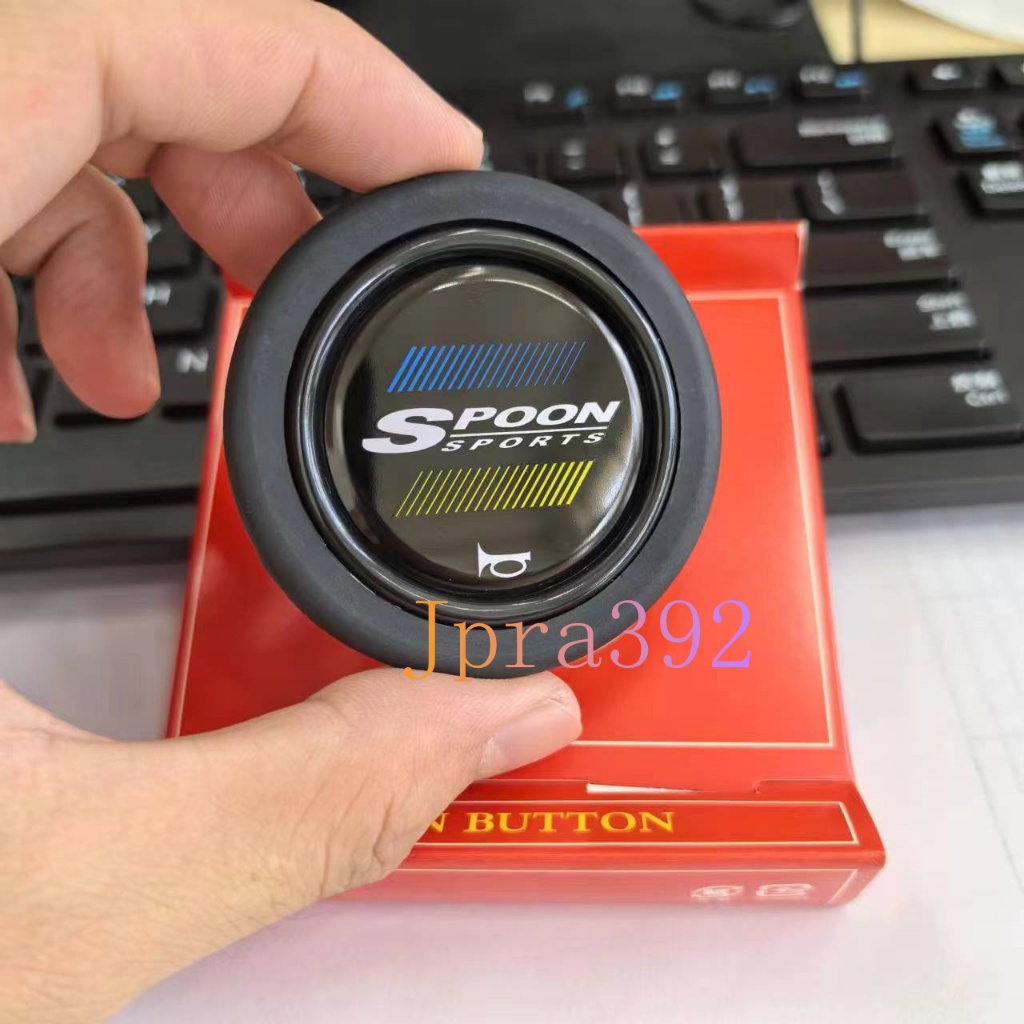 Spoon พวงมาลัยแตรปุ่มแข่งรถแตรสวิทช์กดฝาครอบ for HONDA GK5