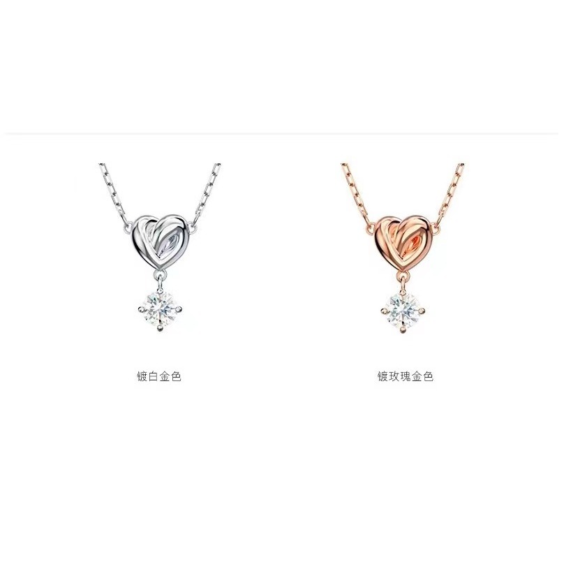 เครื่องประดับแฟชั่น [สต็อก] Swarovski/LIFELONG HRT สร้อยคอผู้หญิงของขวัญโซ่กระดูกไหปลาร้า