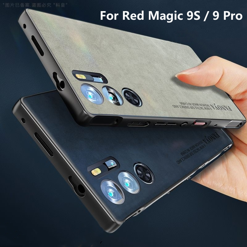 สําหรับ Red Magic 10 Air 9S Pro กรณีซิลิโคนหรูหราหนังปกหลังสําหรับ Nubia RedMagic 9 Pro Plus ป้องกัน Shell กันกระแทกกันชน