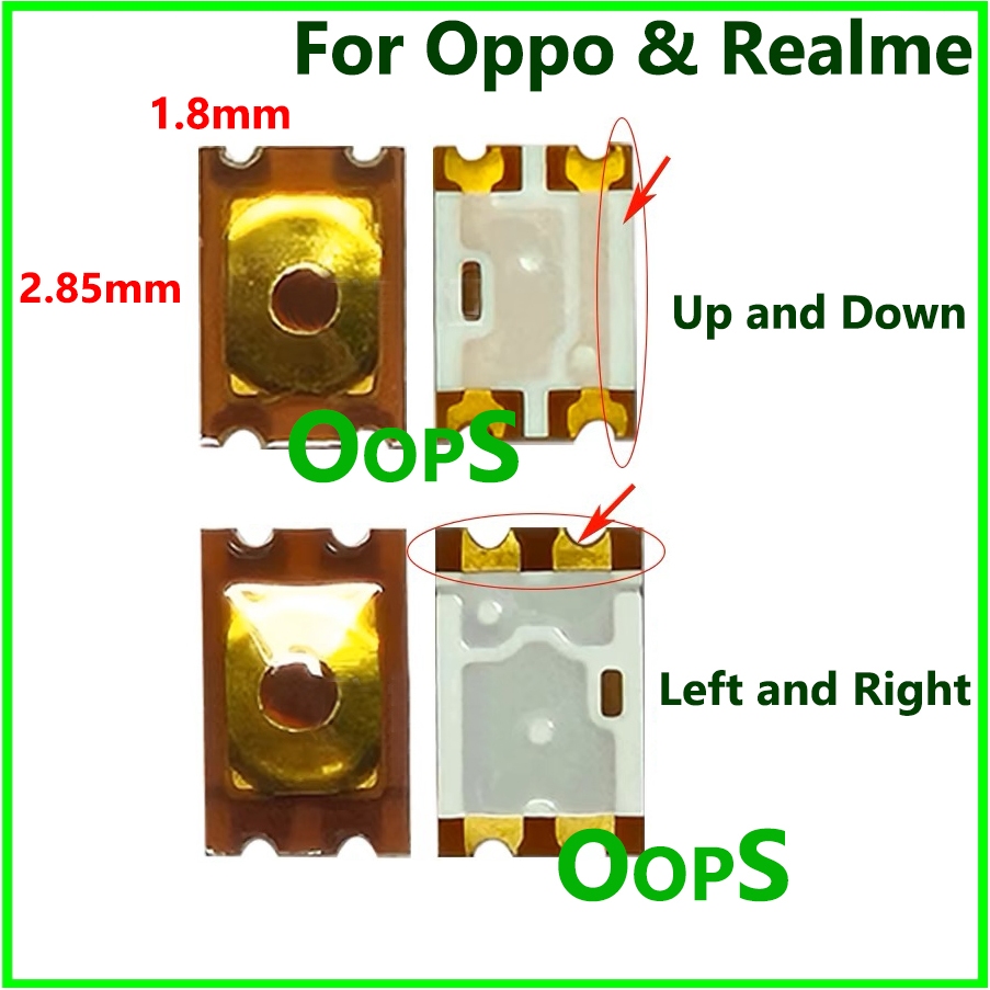 10 ชิ้น-50 ชิ้นสําหรับ Oppo & Realme เปิดสวิตช์ปรับระดับเสียง Botton