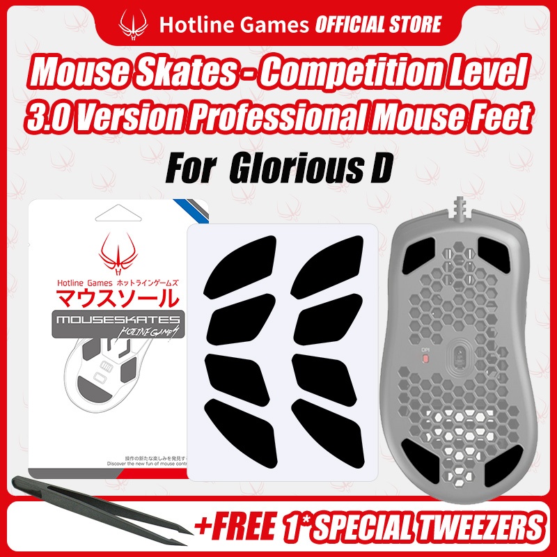 2 ชุด Hotline Games 3.0 เมาส์สําหรับเล่นเกมฟุตสเก็ตสําหรับ Glorious Model D / Model O ชุดอัพเกรดเมาส
