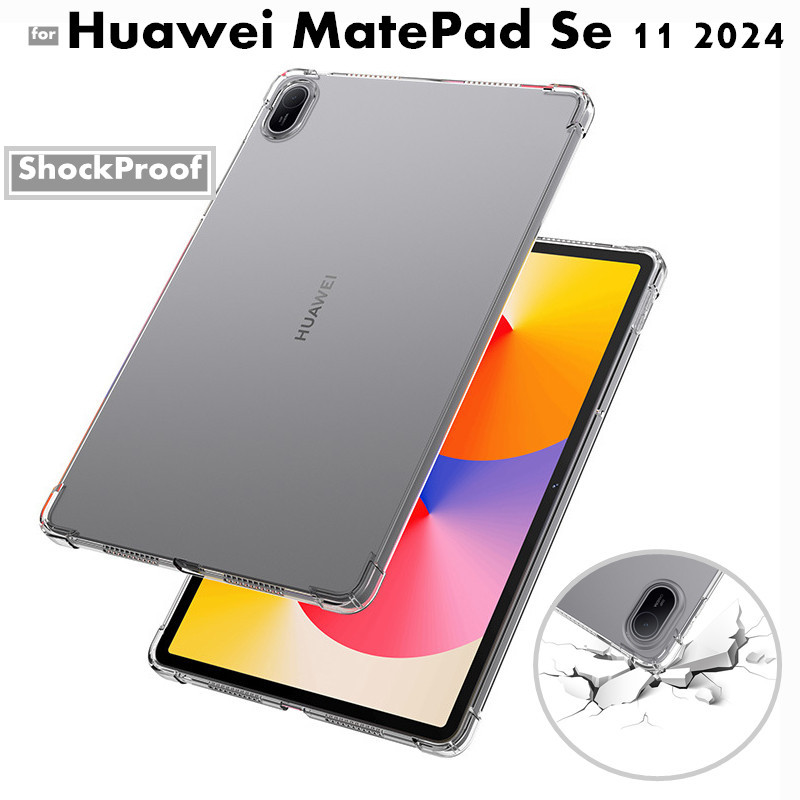 Huawei MatePad SE 11 2024 Case Transparent Air-bags Soft Silicone TPU Protection Shockproof Capa Fundas Shell for MatePad SE 11"