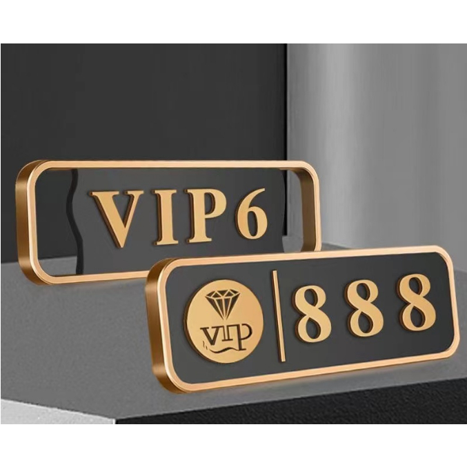 JiuJiuปรับแต่งป้ายห้อง VIP อะคริลิคบริษัทองค์กรโรงแรม VIP Hall Signage VIP Room Signage