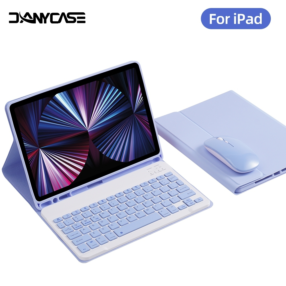 【แป้นพิมพ์ไทย】เคสคีย์บอร์ดสําหรับไอแพด Keyboard Case for iPad Gen9 Gen8 Gen7 10.2 Air 2 Air 1 Gen6 Gen5 9.7 Air 4 Air 5 10.9 Pro 11 Air 3 Pro 10.5