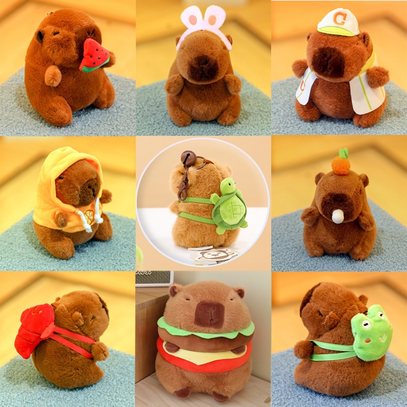 [ ส ่ วนใหญ ่ ] Capybara Toy Keychain Women Bag Accessories for Friends Birthday Gift