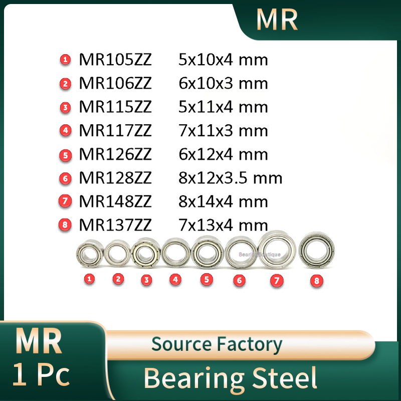 แบริ่ง MR105ZZ MR106ZZ MR115ZZ MR117ZZ MR126ZZ MR128ZZ MR148ZZ 676ZZ 685ZZ 677ZZ