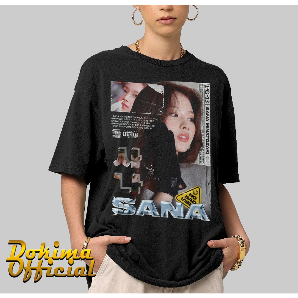 Sana Twice เสื้อ Twice Graphic Tshirt, Sana Twice Kpop เสื้อนิตยสาร Aesthetic Kpop เสื้อ