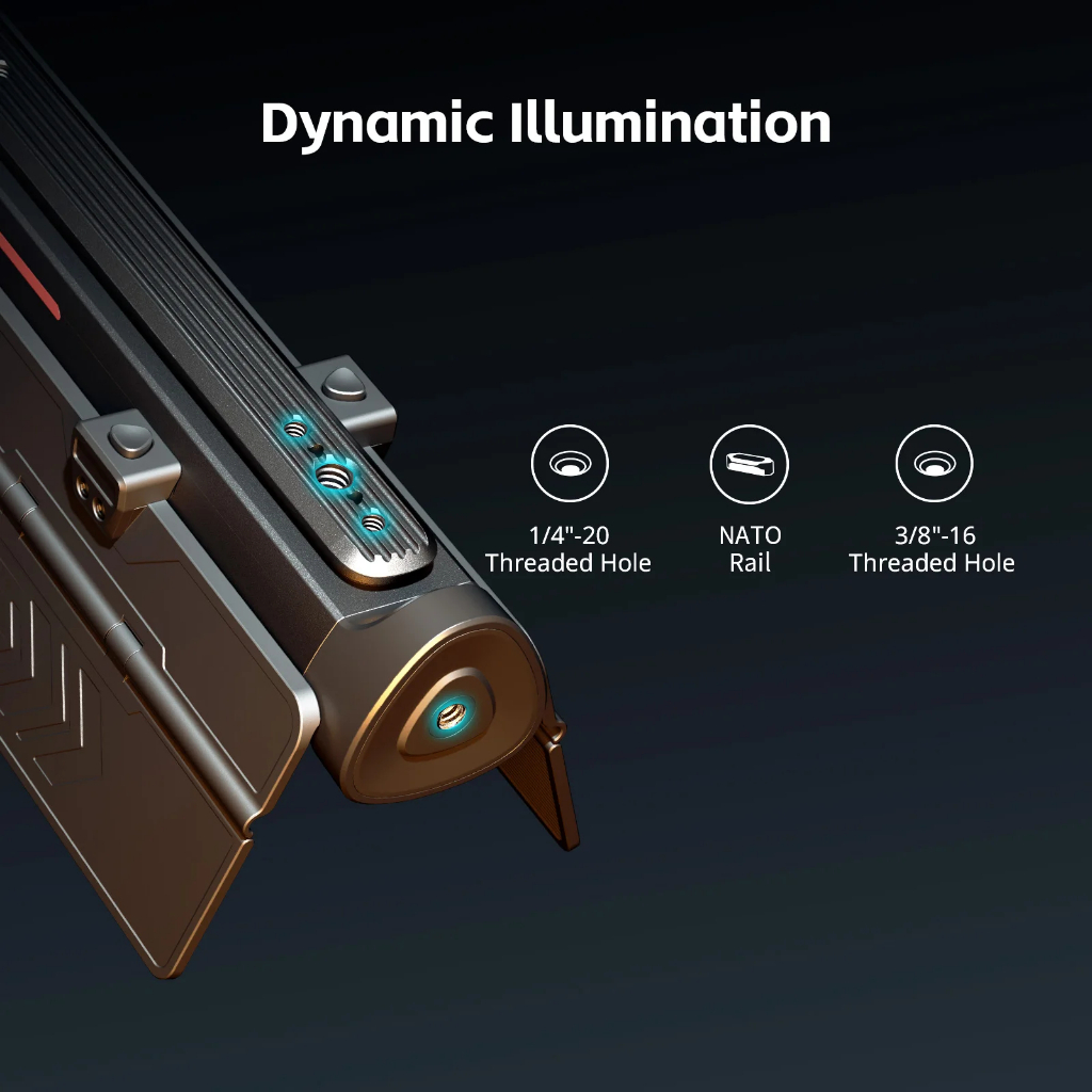 Smallrig RT25 Tube Light,First-Generation RGBWW Handheld Tube Light แบบพกพายาว 42 ซม.,18 เอฟเฟกต์พิเศษทั่วไป,ตัวกรอง 8 สี