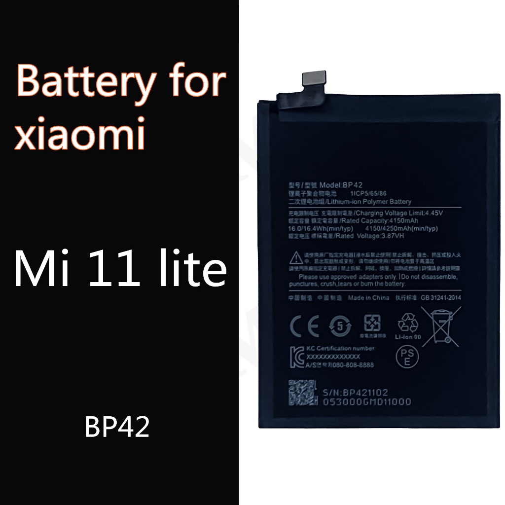 แบตเตอรี่สําหรับ for Xiaomi Mi 11 Lite แบต Mi11Lite 5G BP42 Batery Mi11lite