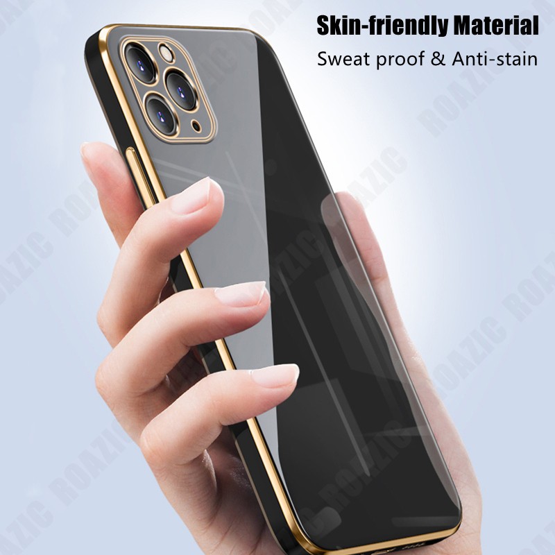 เคสโทรศัพท์สําหรับ VIVO VIVO Y28s/Y18/VIVO Y18s 5G ตรง Electroplate ขอบปลอกซิลิโคนอ่อนนุ่มคลุมทั้งหมดป้องกันหรูหราฝาหลัง SYD01 - รูปที่ 5