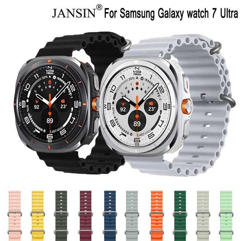 Ocean Band สําหรับ Samsung Galaxy Watch Ultra 2025 Ultra 47 มม. สมาร์ทวอทช์สายซิลิโคน
