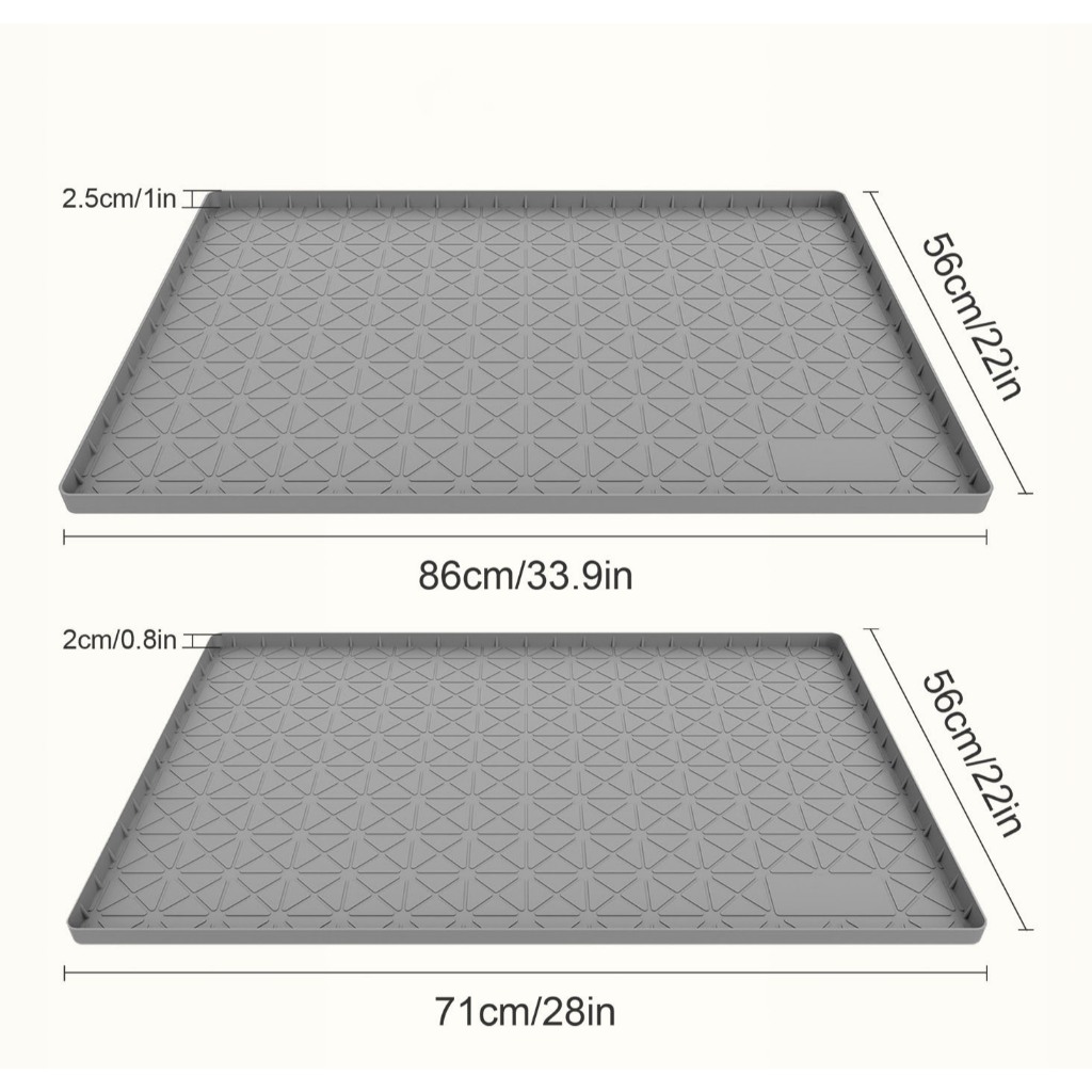 ภายใต้อ่างล้างจานเสื่อสําหรับห้องครัวกันน้ํา,ซิลิโคนภายใต้ห้องครัวอ่างล้างจานเสื่อและตัวป้องกันสําหรับตู้ 86x56 ซม.,ภายใต้อ่างล้างจานถาด Organizer,ชั้นวาง Liners ตู้ Liner สําหรับห้องครัว an - รูปที่ 5