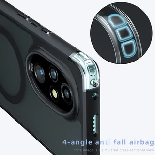เคสแข็งแม่เหล็กโปร่งใสสําหรับ Huawei Honor 200 Pro 200Pro 5G PC ฝาครอบโทรศัพท์ปลอก