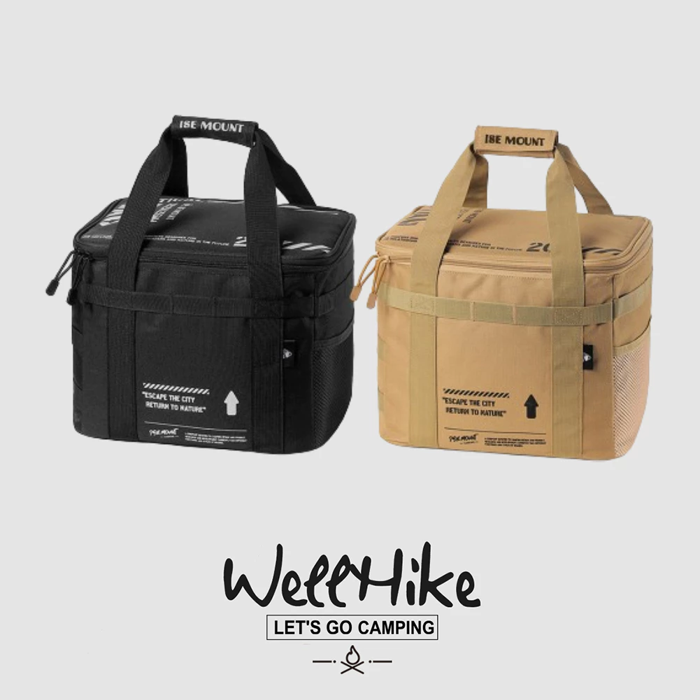 🚚สต็อกพร้อมในกรุงเทพ🚚 Wellhike 20ล ถุงเก็บเครื่องครัวถุงเก็บตั้งแคมป์กลางแจ้งแบบพกพา-ที่มีพาร์ทิชันที่ถอดออกได้, รุนแรง, การสั่งซื้อ