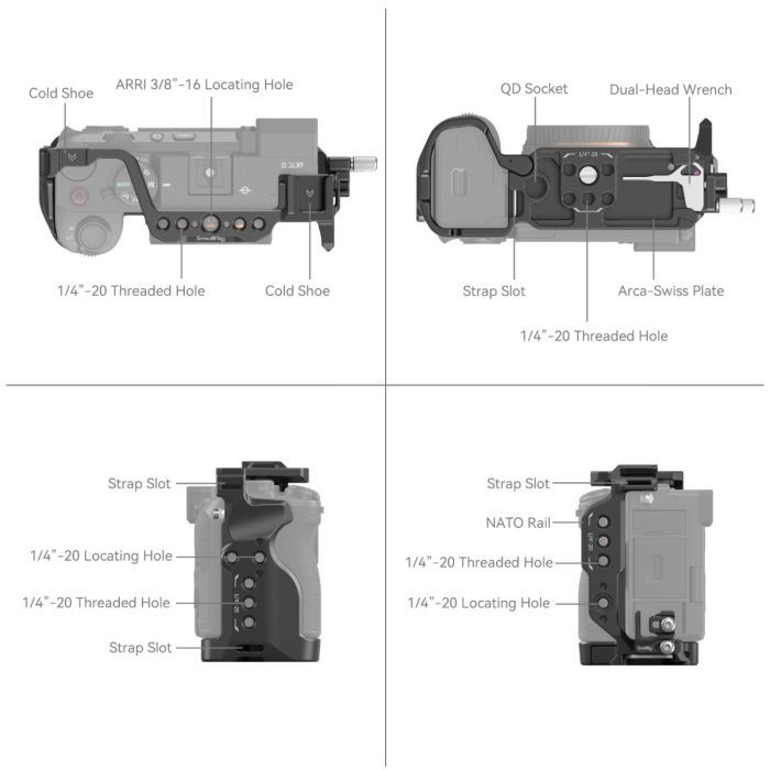 SmallRig Cage for Sony A7CII / A7CR 4422