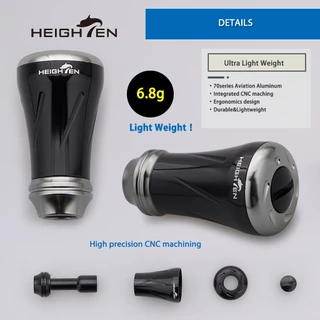 HEIGHTEN 19 มม.น็อปแต่งรอก อลูมิเนียมสําหรับ สำหรับ Shimano Stradic Daiwa Revros Spinning ตกปลา Reel