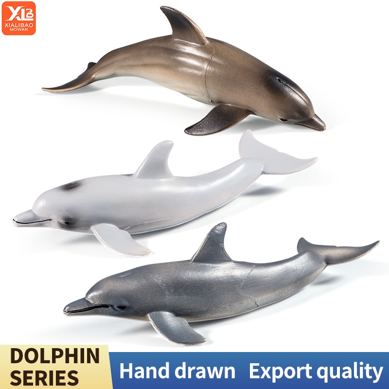 Ocean Marine สัตว์โลกใต้น้ํา Dolphin ตัวเลขการกระทํา Sea Life รุ่น PVC การศึกษาของเล่นเด็ก