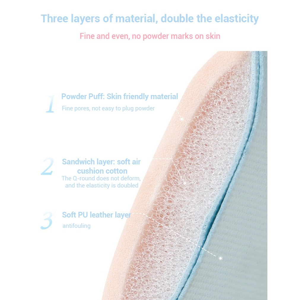 รักเบาะลม พัฟแป้ง ฟองน้ําแต่งหน้าไม่กินแป้งแห้งและเปียกความงามไข่นุ่มพิเศษไม่กินแป้ง - รูปที่ 3
