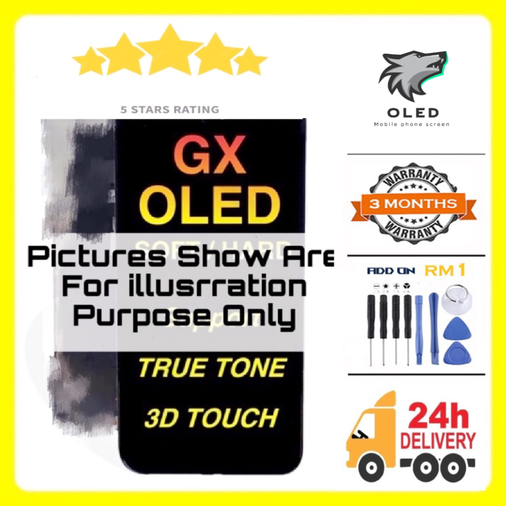 Lcd GX OLED หน้าจอสัมผัสจอแสดงผล Digitizer สําหรับ X/XS/XSMAX/11/11PRO/11PROMAX/12/12PRO/12PROMAX