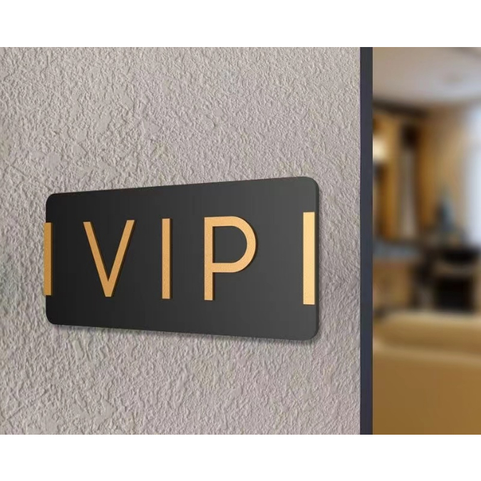 JiuJiuที่กําหนดเองอะคริลิคที่กําหนดเอง VIP ป้ายประตูโรงแรมร้านอาหารห้องส่วนตัว VIP ป้ายประตูห้อง