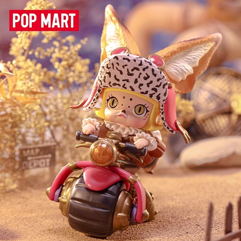 【พร้อมส่ง ของแท้】POP MART MOLLY Steampunk Animal Locomotive Series กล่องตาบอดรูปของเล่นอินเทรนด์