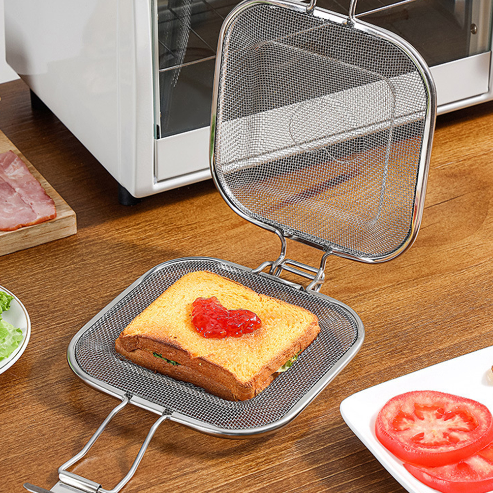 🍳 Sandwich Grill Oven Bread Clip อุปกรณ์ครัวสำหรับอบขนม ตะแกรงปิ้งขนมปัง เครื่องมือทำขนมปังสำหรับบ้าน Mold