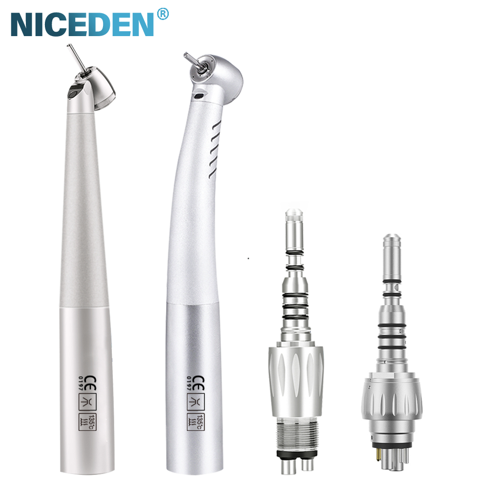 Niceden Dental Air Turbine Handpiece หัวมาตรฐานความเร็วสูงสแตนเลส K-Type Quick Coupler