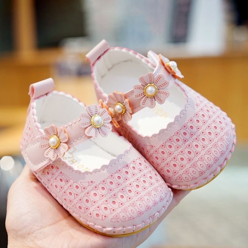 รองเท้าพื้นนุ่ม สไตล์เจ้าหญิง แฟชั่นฤดูร้อน สําหรับเด็กผู้หญิง 0-1 ปี ราคา ถูกที่สุด ดีลบีเคเค แกลเลอรีภาพที่ 3