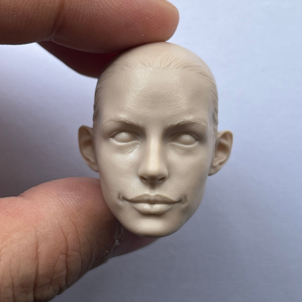 Unpainted 1/6 Scale Catwoman Anne Hathaway Head Sculpt รุ่น Fit สําหรับ 12 นิ้วหญิง Action Figure Bo