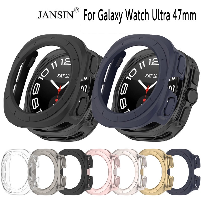 เคสสําหรับ Samsung Galaxy Watch ultra Hollow ป้องกัน PC Shell สําหรับ Galaxy Watch ultra 47 มม. การป้องกันการตก