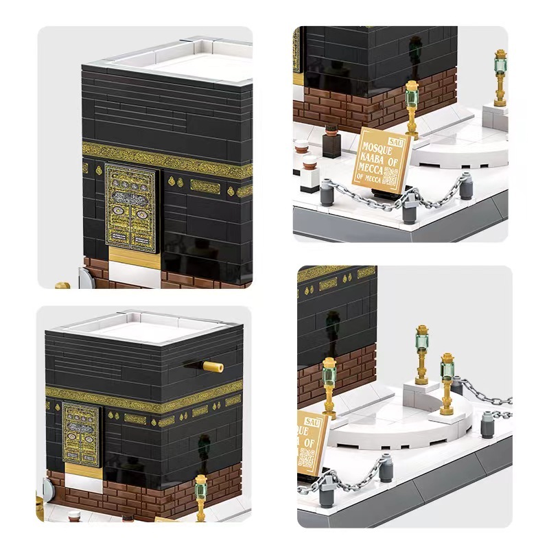 ซาอุดีอาระเบีย Mecca Great มัสยิด Kelbai ประกอบบล็อก, ของเล่นก้านเพื่อการศึกษา, ของเล่นสําหรับเด็ก ราคา ถูกที่สุด ดีลบีเคเค แกลเลอรีภาพที่ 6