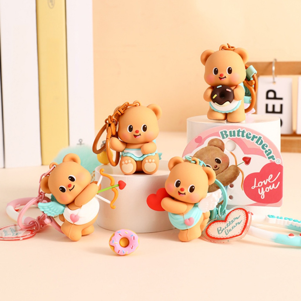 (พร้อมส่ง) พวงกุญแจ Butterbear ลิขสิทธิ์แท้จากจีน 9 ลาย