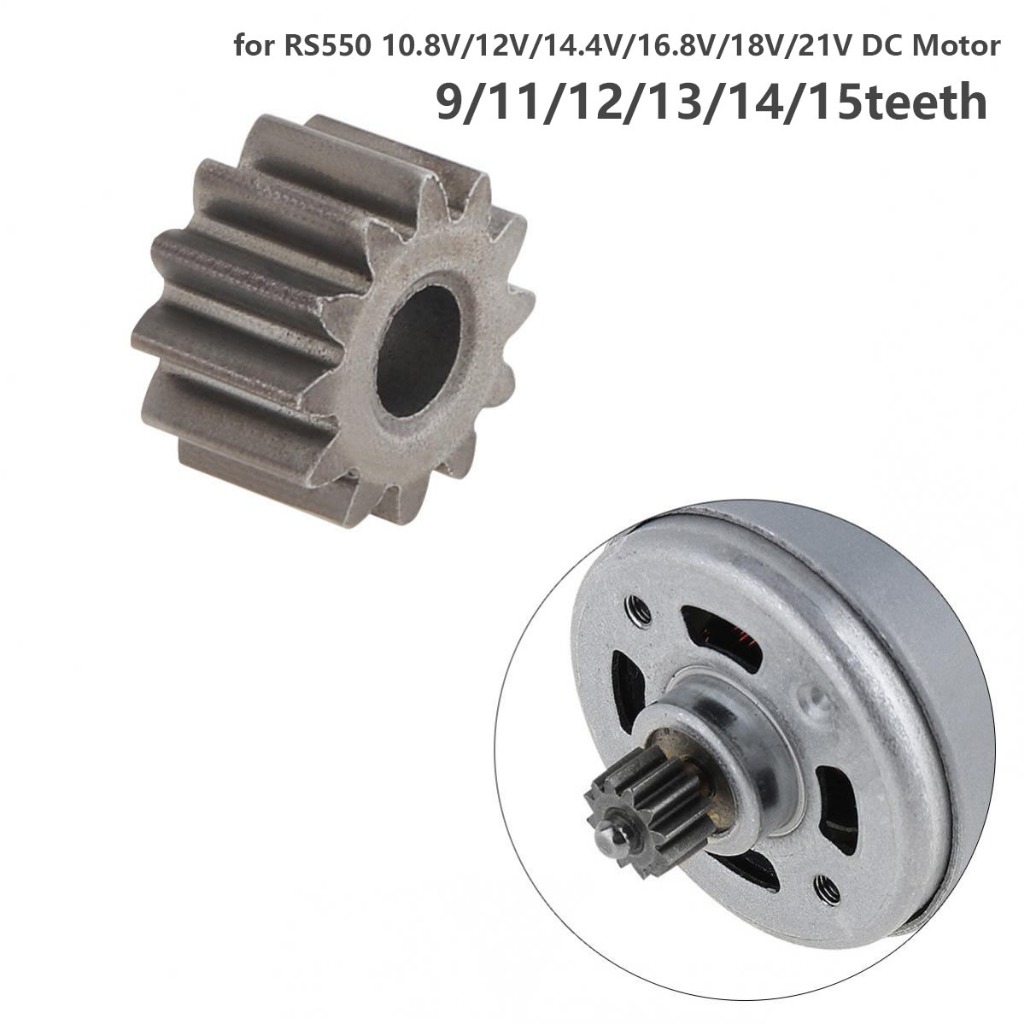 1pcs 9/11/12/13/14/15 ฟันเปลี่ยนมอเตอร์เกียร์สําหรับ RS550 10.8 V/12 V/14.4 V/2.8 V/18 V/21 V DC มอเตอร์