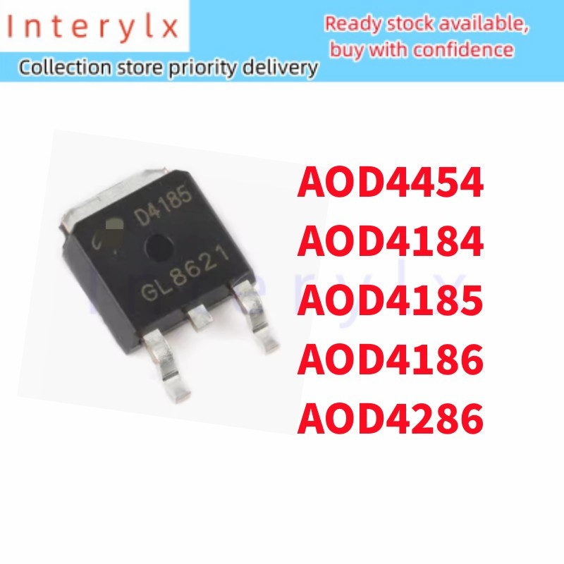1 ชิ้น/ล็อต AOD4184A AOD4184L TO-252 D4184A AOD4184 D4184 AOD4185 AOD4186 AOD4286 AOD4454 D4 D4186 D
