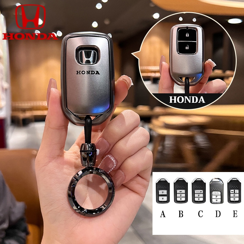 Tpu ฝาครอบกุญแจรถสําหรับ Honda Jazz/Accord/Civic fc-fk/City (ด้านบน)/ Hatchback/CRV/HRV/BRV key Case Keyless สมาร์ท Entry key