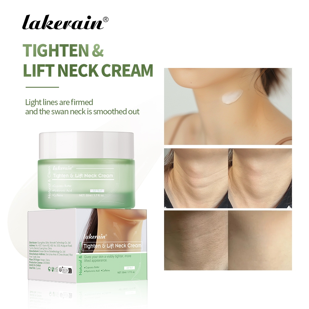 Lakerain Gopure กระชับและยกคอครีม Anti-Aging คอครีมกระชับและริ้วรอย,Even Skin Tone และคอ Lift Firming Whitening Neck Cream 50g