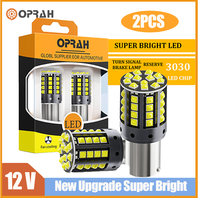 (2PCS) รถ LED 1156 BA15S P21W 1156 BAU15S PY21W 1157 Bay15d P21-5W T20 7440 W21W 7443 W21-5W LED Super Bright ไฟเลี้ยวสัญญาณ