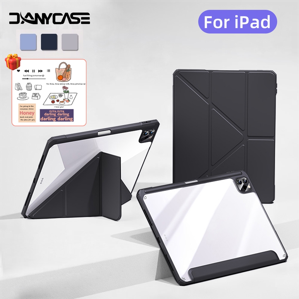 เคสฝาพับ Y สําหรับไอแพด iPad 11th A16 Air 6 11 2024 Gen7 Gen8 Gen9 10.2 Gen10 Air 4 Air 5 10.9 Pro 11 Mini 7 6 เคสใสพร้อมที่ใส่ปากกา