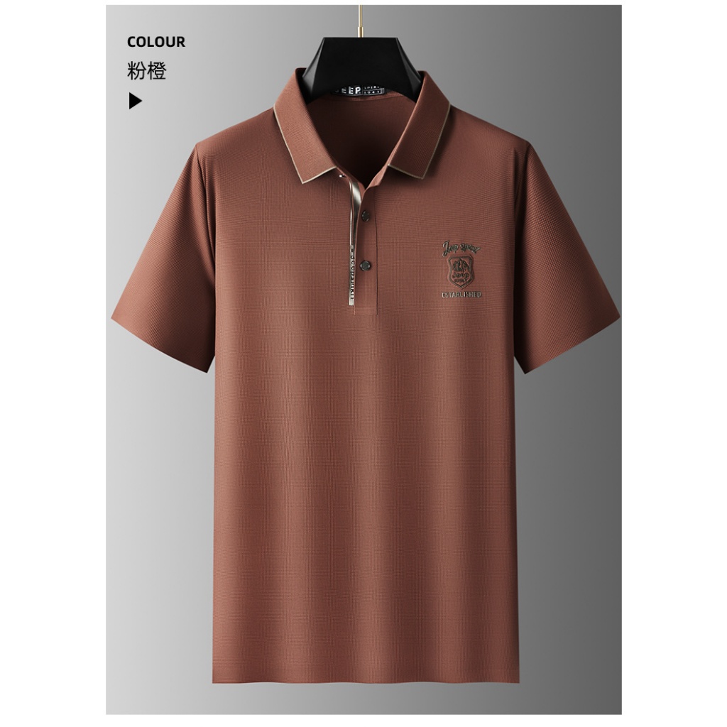 Jeep SPIRIT 1941 ESTD Summer 24 เสื้อโปโลใหม่ปักเสื้อยืดหลวมวัยกลางคนและหนุ่มแฟชั่น ราคา ถูกที่สุด ดีลบีเคเค แกลเลอรีภาพที่ 6