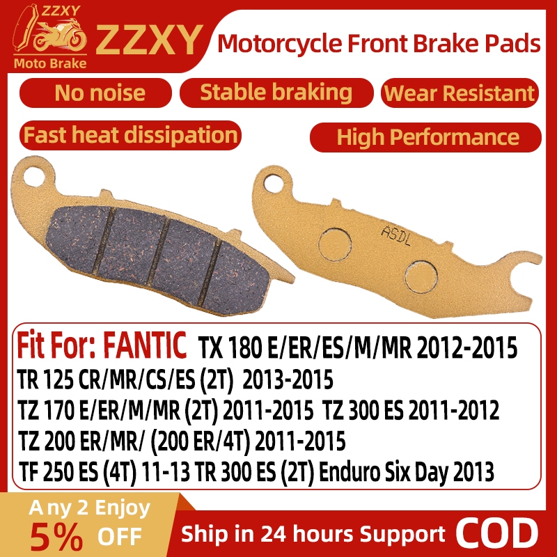 1 คู่รถจักรยานยนต์เบรคด้านหน้าสําหรับ FANTIC TX 180 E/ER/ES 12-15 TR 125 CR/MR (2T) 13-15 TZ 200 ER/