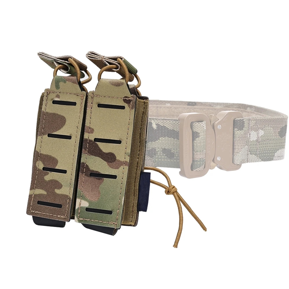 SINAIRSOFT ยุทธวิธี LSR 9 มม.นิตยสารกระเป๋า Double Mag Carrier MOLLE กระเป๋าเลเซอร์ตัด