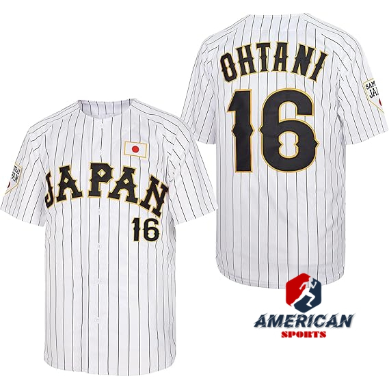 ทีมผู้ชาย Japan Shohei Ohtani White Baseball Jersey