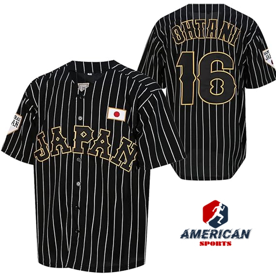 ทีมผู้ชาย Japan Shohei Ohtani Black Baseball Jersey