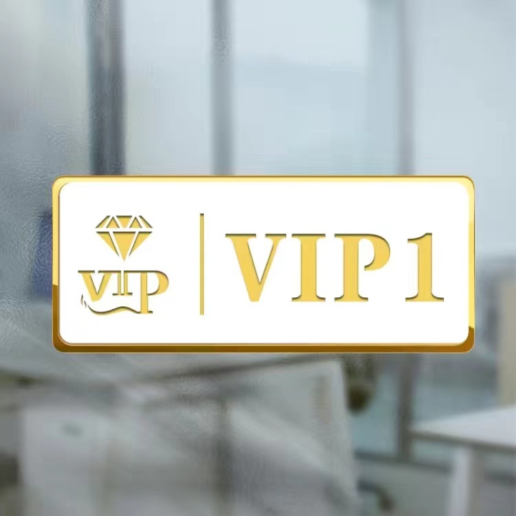 Jiuอะคริลิค VIP ห้องป้ายประตูโรงแรมร้านอาหาร VIP Room Signs ร้านเสริมสวย VIP Rooms Signage Self-กาว