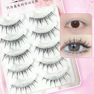 5 คู่ขนตาปลอม 3ง สีดําธรรมชาติพิเศษนํามาใช้ใหม่หลายครั้ง