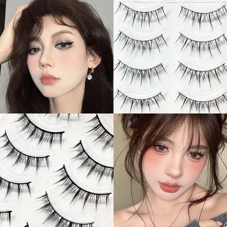 5 คู่ขนตาปลอม 3ง สีดําธรรมชาติพิเศษนํามาใช้ใหม่หลายครั้ง