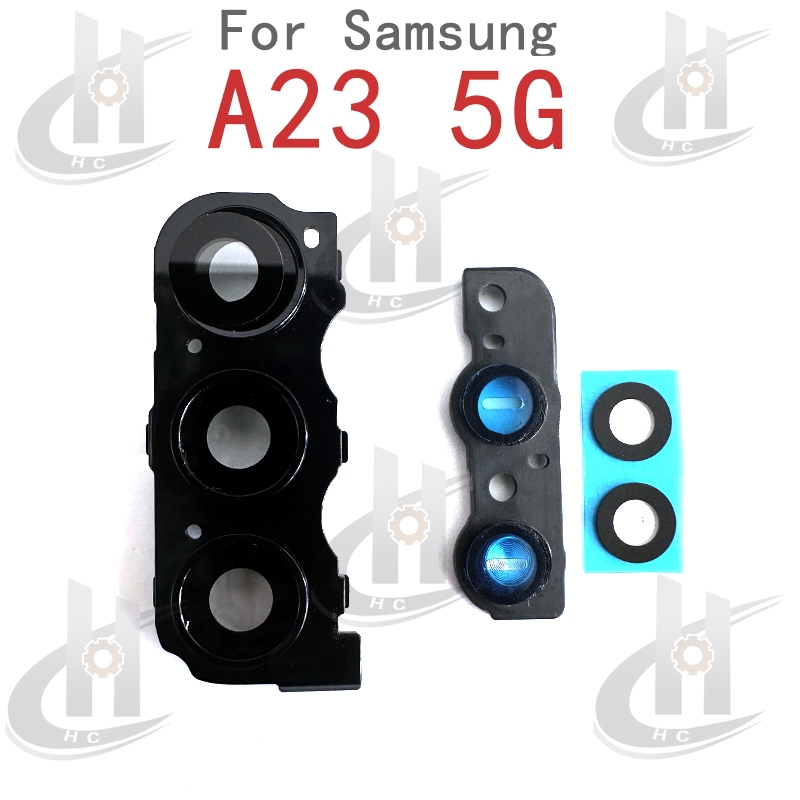 สําหรับ Samsung Galaxy A23 5G ด้านหลังกล้องแหวนเลนส์ฝาครอบกระจกกรอบกล้องผู้ถืออะไหล่