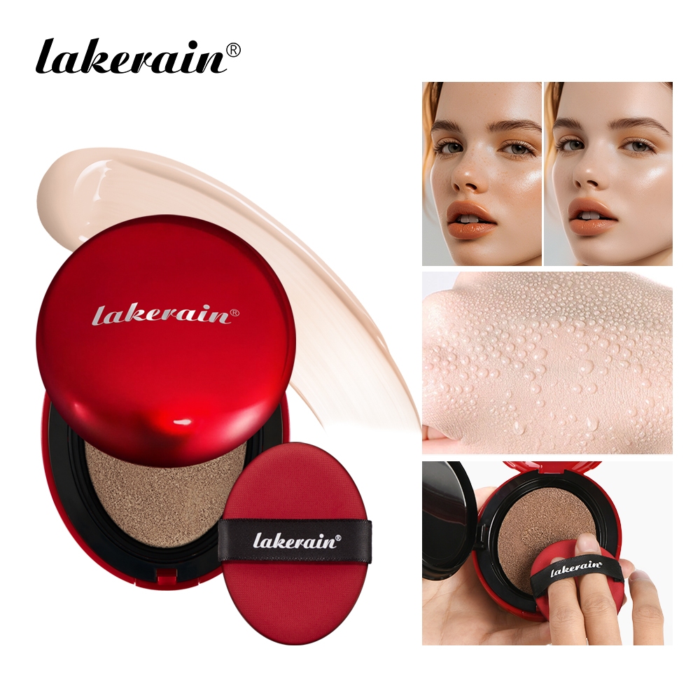 Lakerain Mask Fit Red Cushion Foundation ติดทนนาน น้ําหนักเบา สร้างความคุ้มครองได้ Semi-Matte Finish